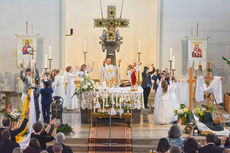 Feier der 1. Heiligen Kommunion in Sankt Maria (Foto: Michael Bohl)